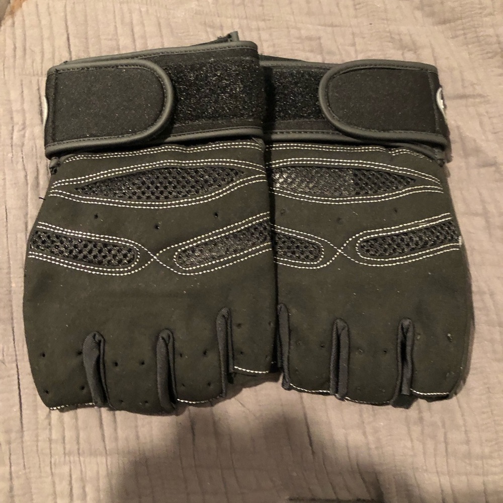 Black Men's Workout Gloves - XL